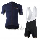 Lecol Cycling Jersey Bib Short 2019 Men Short Sleeve Blue