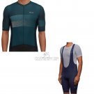 Maap Aether Cycling Jersey Bib Short 2019 Men Short Sleeve Dark Green