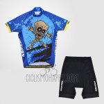 Monton Cycling Jersey Bib Short 2014 Men Short Sleeve Blue