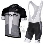 Nalini Artico Cycling Jersey Bib Short 2017 Men Short Sleeve Gray and Black