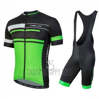 Nalini Fatica Cycling Jersey Bib Short 2018 Men Short Sleeve Green