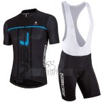 Nalini Speed Cycling Jersey Bib Short 2017 Men Short Sleeve Black and Blue