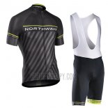 Northwave Cycling Jersey Bib Short 2017 Men Short Sleeve Black and Green