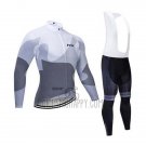Northwave Cycling Jersey Bib Tight 2020 Men Long Sleeve White Gray
