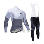 Northwave Cycling Jersey Bib Tight 2020 Men Long Sleeve White Gray