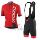 Specialized Cycling Jersey Bib Short 2016 Men Short Sleeve Red White Black