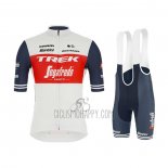 Trek Segafredo Cycling Jersey Bib Short 2021 Short Sleeve White Deep Blue