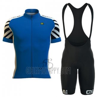 ALE Cycling Jersey Bib Short 2016 Men Short Sleeve Blue and White