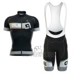 ALE Formula 1.0 Adriatico Cycling Jersey Bib Short 2017 Men Short Sleeve Gray and Black ALE Formula 1.0 Adriatico Cycling Jersey Bib Short 2017 Men Short Sleeve Gray and Black