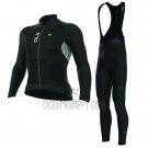 ALE Nordik Cycling Jersey Bib Tight 2017 Men Long Sleeve Black