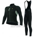 ALE Nordik Cycling Jersey Bib Tight 2017 Men Long Sleeve Black