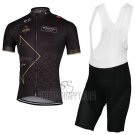 Abu Dhabi Tour Cycling Jersey Bib Short 2017 Men Short Sleeve Black