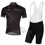Abu Dhabi Tour Cycling Jersey Bib Short 2017 Men Short Sleeve Black