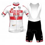 Allonie Bruxelles Cycling Jersey Bib Short 2021 Men Short Sleeve White