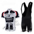 BMC Cycling Jersey Bib Short 2011 Short Sleeve White and Black