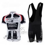 BMC Cycling Jersey Bib Short 2011 Short Sleeve White and Black