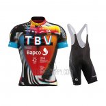 Bahrain Victorious Cycling Jersey Bib Short 2021 Short Sleeve Black Orange