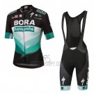 Bora-Hansgrone Cycling Jersey Bib Short 2020 Short Sleeve Black Green