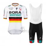 Bora-Hansgrone Cycling Jersey Bib Short 2023 Short Sleeve White Red