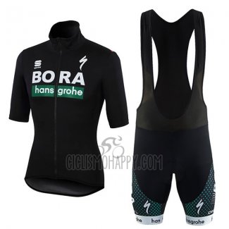 Bora Cycling Jersey Bib Short 2018 Short Sleeve Black