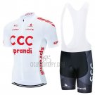 CCC Cycling Jersey Bib Short 2021 Short Sleeve Team White