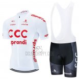 CCC Cycling Jersey Bib Short 2021 Short Sleeve Team White