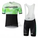 Cannondale Cycling Jersey Bib Short 2021 Men Short Sleeve Black Green