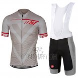 Castelli Cycling Jersey Bib Short 2017 Men Short Sleeve Silver