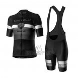 Castelli Cycling Jersey Bib Short 2020 Men Short Sleeve Black White