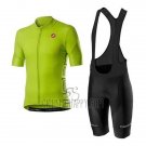 Castelli Cycling Jersey Bib Short 2020 Men Short Sleeve Green