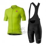 Castelli Cycling Jersey Bib Short 2020 Men Short Sleeve Green