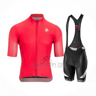 Castelli Cycling Jersey Bib Short 2021 Men Short Sleeve Deep Pink