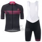 Giro D'italy Cycling Jersey Bib Short 2017 Men Short Sleeve Black