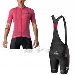 Giro D'italy Cycling Jersey Bib Short 2021 Men Short Sleeve Pink