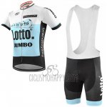 Lotto NL-Jumbo Cycling Jersey Bib Short 2019 Short Sleeve Blue White