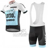 Lotto NL-Jumbo Cycling Jersey Bib Short 2019 Short Sleeve Blue White