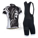 Monton Cycling Jersey Bib Short 2014 Men Short Sleeve White and Black