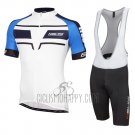 Nalini Cycling Jersey Bib Short 2016 Men Short Sleeve Blue and White