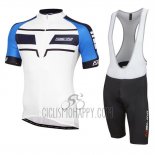 Nalini Cycling Jersey Bib Short 2016 Men Short Sleeve Blue and White