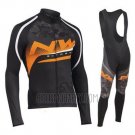 Northwave Cycling Jersey Bib Tight 2019 Men Long Sleeve Orange Black