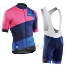 Northwave Extreme Cycling Jersey Bib Short 2017 Men Short Sleeve Red and Blue