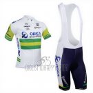 Orica GreenEDGE Cycling Jersey Bib Short 2013 Short Sleeve White