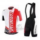 Specialized Cycling Jersey Bib Short 2015 Men Short Sleeve Red and White