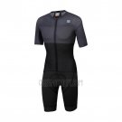 Sportful Cycling Jersey Bib Short 2021 Men Short Sleeve Black Gray