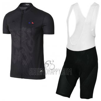 Tour de France Cycling Jersey Bib Short 2017 Men Short Sleeve Black