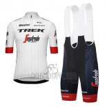 Trek Segafredo Cycling Jersey Bib Short 2018 Short Sleeve Tour de France White Red