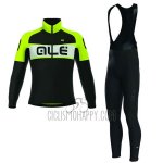 ALE Excel Cycling Jersey Bib Tight 2017 Men Long Sleeve Weddell Green