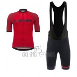 Angliru Vuelta Espana Cycling Jersey Bib Short 2017 Men Short Sleeve Red