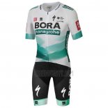 Bora-Hansgrone Cycling Jersey Bib Short 2020 Short Sleeve White Green