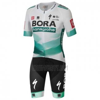 Bora-Hansgrone Cycling Jersey Bib Short 2020 Short Sleeve White Green